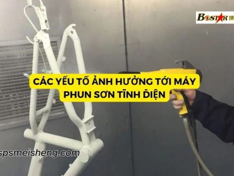 Các yếu tố ảnh hưởng đến hiệu suất máy phun sơn tĩnh điện